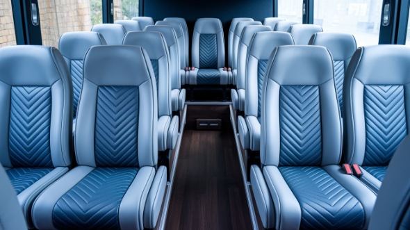 naperville 18 passenger minibus interior