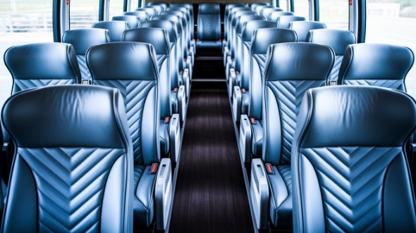 naperville 56 passenger charter bus interior