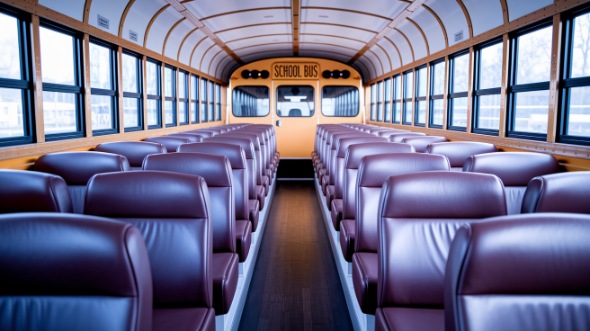 naperville school bus rental interior