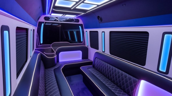 naperville sprinter limo rental interior